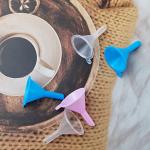 120-Pack Mini Plastic Funnels for Lab Use