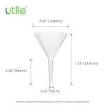4pcs Plastic Analytical Funnel Set for Labs