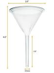 EISCO 2.6" Polyethylene Filter Funnel for Labs