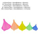 Mirenlife Colorful Plastic Funnel Set - 5 Sizes