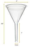 EISCO 10PK Acid-Resistant Filter Funnels, 3