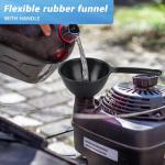 4-Piece Plastic Funnels for Kitchen and Automotive Use
