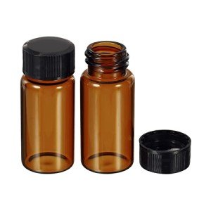 PATIKIL 10mL Glass Reagent Bottles, 12 Pack