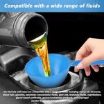 4-Piece Plastic Funnels for Kitchen and Automotive Use