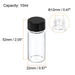 10mL Round Glass Reagent Bottle - 30 Pack