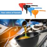 4-Piece Plastic Funnels for Kitchen and Automotive Use