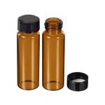 PATIKIL 15mL Round Glass Reagent Bottles, 10 Pack