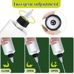 22-Pack Clear Plastic Squeezing Bottles with Caps