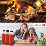 22-Pack Clear Plastic Squeezing Bottles with Caps