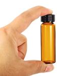 PATIKIL 15mL Round Glass Reagent Bottles, 10 Pack