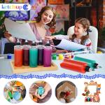 22-Pack Clear Plastic Squeezing Bottles with Caps