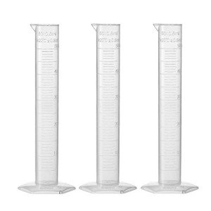 50ml Plastic Graduated Measuring Cylinder Set - 3pcs