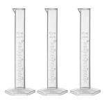 10ml Clear Plastic Graduated Cylinder Set - 3 Pcs