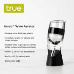 True 2973 Aereo Wine Aerator, Black and Clear