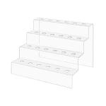 24-Hole Acrylic Wine Bottle Stopper Display Rack