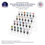 24-Hole Acrylic Wine Bottle Stopper Display Rack