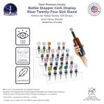 24-Hole Acrylic Wine Bottle Stopper Display Rack
