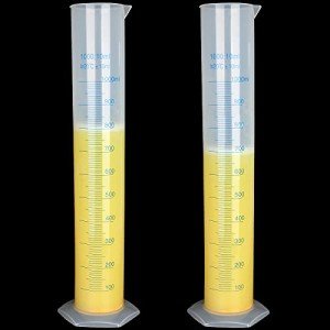 1000ml Plastic Graduated Cylinder Set (2 Pack)
