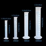 500ml Plastic Graduated Cylinder Set - 4 Pack
