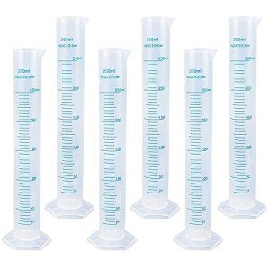 250 ml Graduated Cylinder Set - 6 Pack