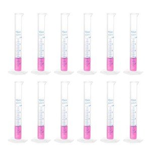 10ml Plastic Graduated Cylinder Set - 12 Pieces