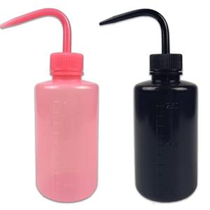 2-Pack 250ml Plastic Safety Wash Bottles