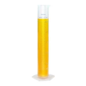 250ml Graduated Plastic Measuring Cylinder for Labs