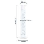 250ml Graduated Plastic Measuring Cylinder for Labs