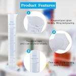 250ml Graduated Plastic Measuring Cylinder for Labs