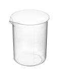 QWORK 250ml Plastic Beakers - Pack of 12