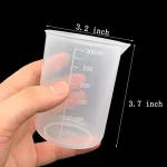 9 Plastic Beakers with Mixing Sticks Set