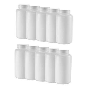 1000ml Plastic Lab Reagent Bottle - 10 Pack