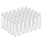 Temedon Plastic Test Tubes with Caps - 100 Pack