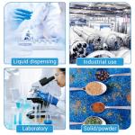 Square Plastic Lab Reagent Bottles with Caps (5 Pack)