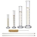 Graduated Glass Cylinder Set with Stirring Rods