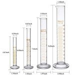 Graduated Glass Cylinder Set with Stirring Rods