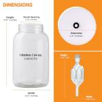 FastRack Clear Wide Mouth Jar with Lid & Airlock