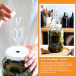 FastRack Clear Wide Mouth Jar with Lid & Airlock