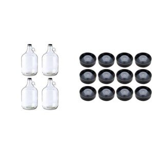 FastRack 128oz Growler 4 Pack with Caps