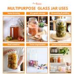 FastRack Clear Wide Mouth Jar with Lid & Airlock