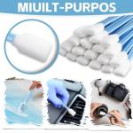 Versatile Foam Tip Cleaning Swabs - 100 Pack