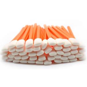 Wellgler 100 Pack Foam Cleaning Swabs - Orange