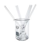 8 Pcs Glass Stirring Sticks for Lab & Kitchen