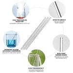 10-Pack 5.9" Glass Stirring Rods - Round Ends