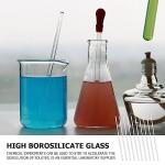 10-Pack 5.9" Glass Stirring Rods - Round Ends