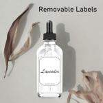 4oz Clear Dropper Bottles with Funnel & Labels