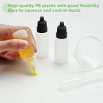 100 Pack Plastic Squeezable Dropper Bottles 10 ml