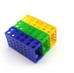 Plastic Test Tube Rack, 4 Way, Assorted Colors