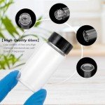 Kesell 25ml Spiral Glass Sample Bottles - 16 Pack