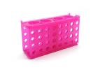 Heathrow Scientific 4-Way Tube Rack - Pink, 5 Pack